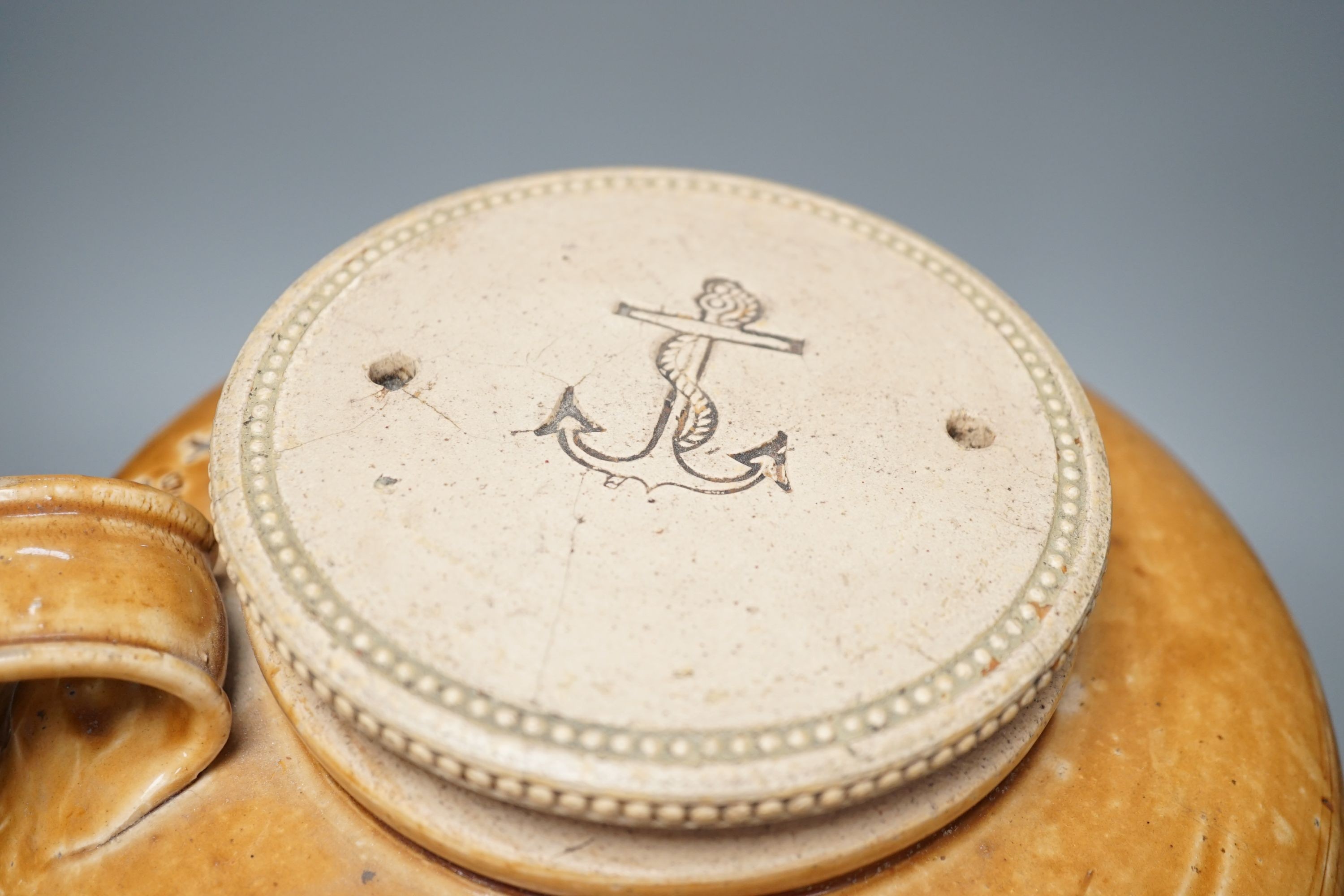 A Grosvenor Glasgow stoneware beer, storage jar, 37 cms high.